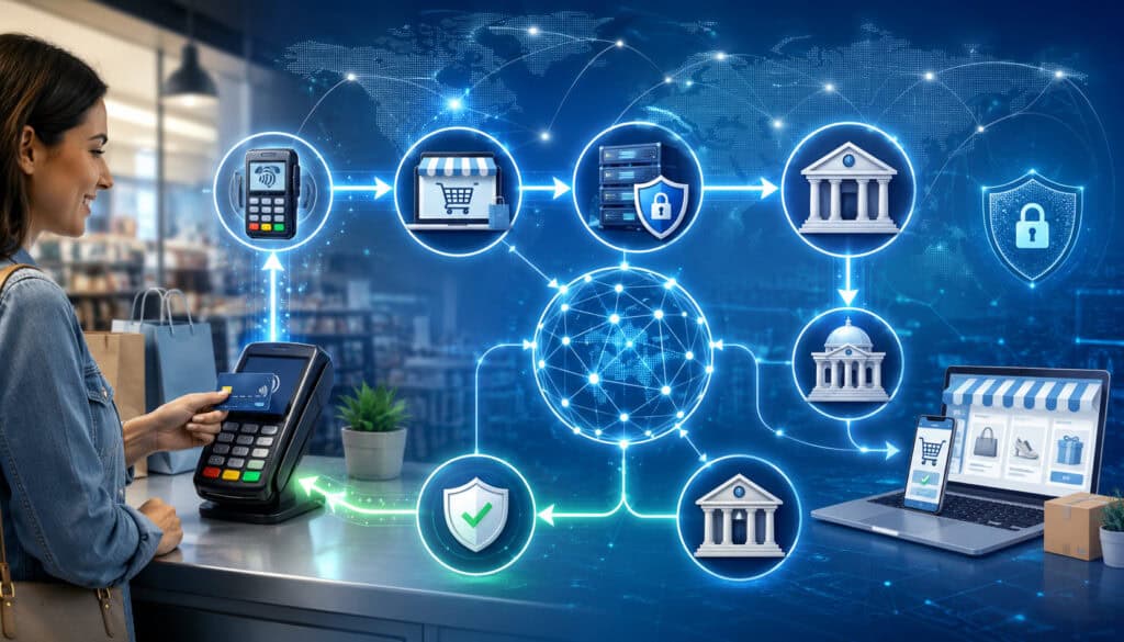 Secure card payment flow through digital payment networks